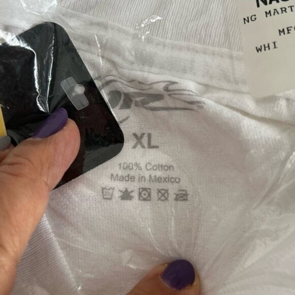 Noah Gragson, Men's JR Motorsports T-Shirt - White. Size: XL. NWT. (1693) - Picture 4 of 9